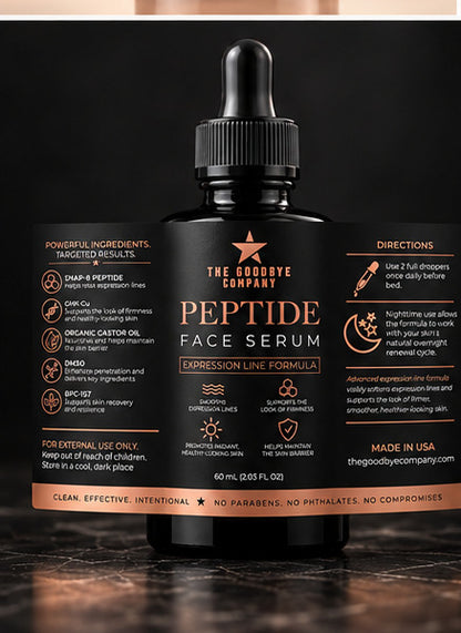 Peptide Face Serum for nighttime skincare