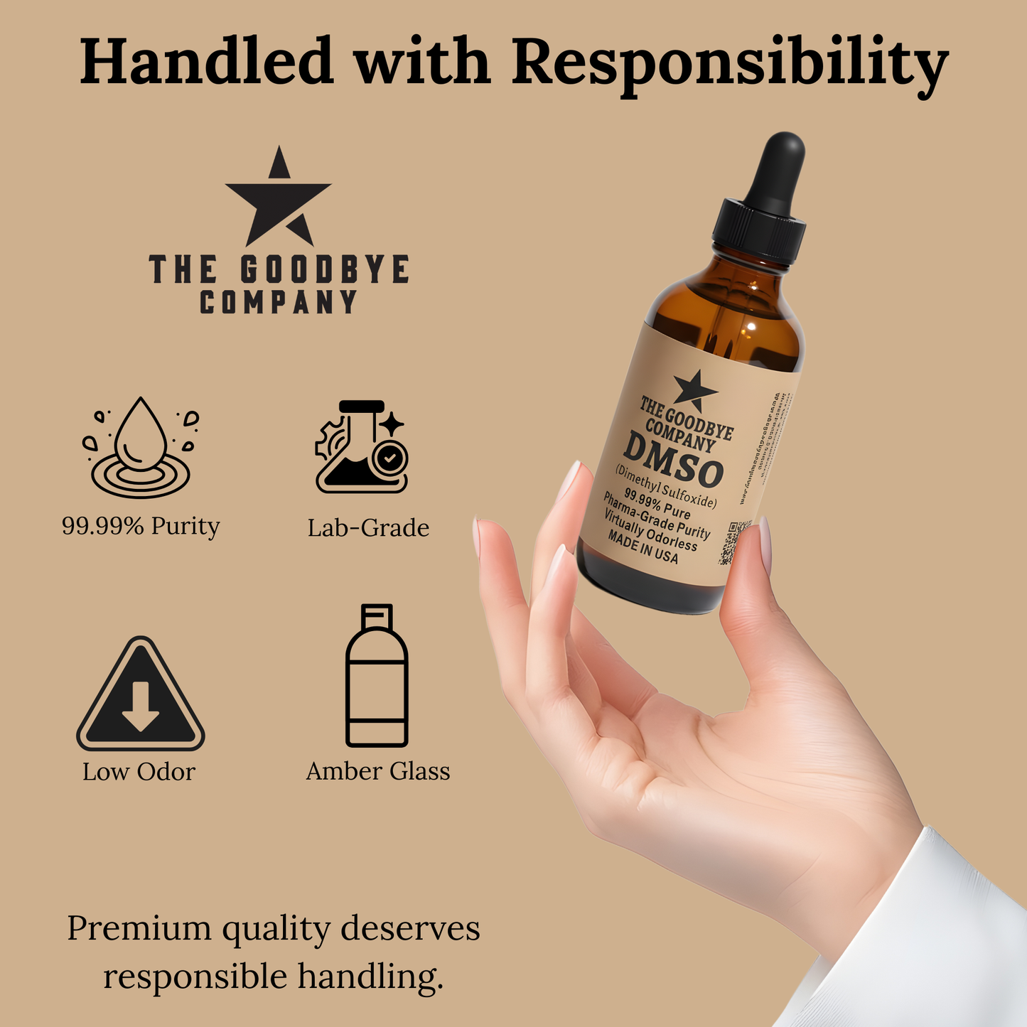 The Goodbye Company DMSO Pure Dimethyl Sulfoxide Solvent