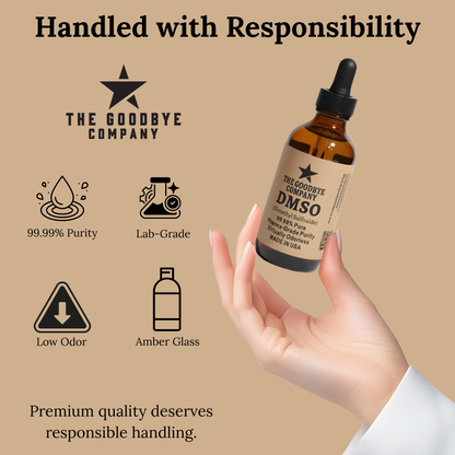 The Goodbye Company DMSO Pure Dimethyl Sulfoxide Solvent