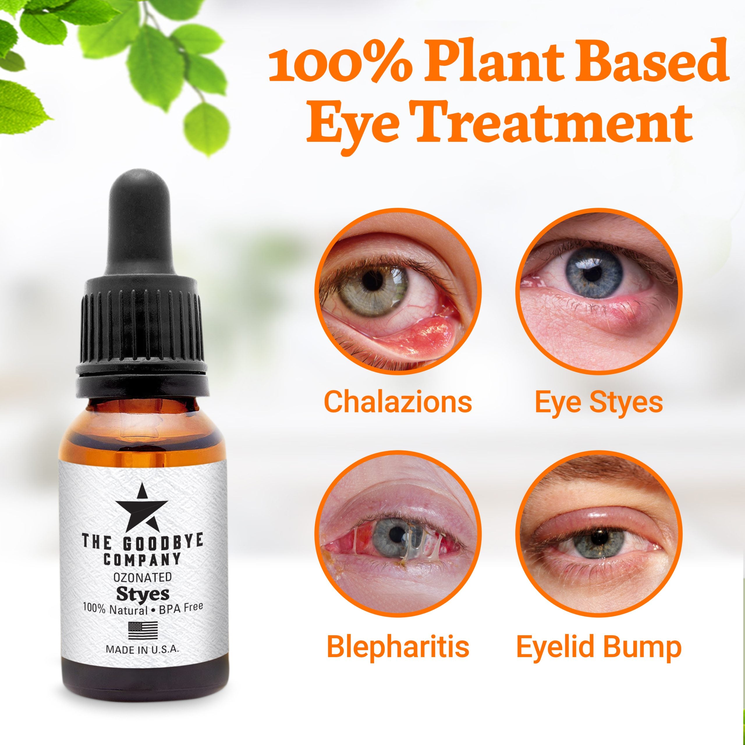 The Goodbye Company Ozonated Styes Serum for Styes Chalazion and Blepharitis