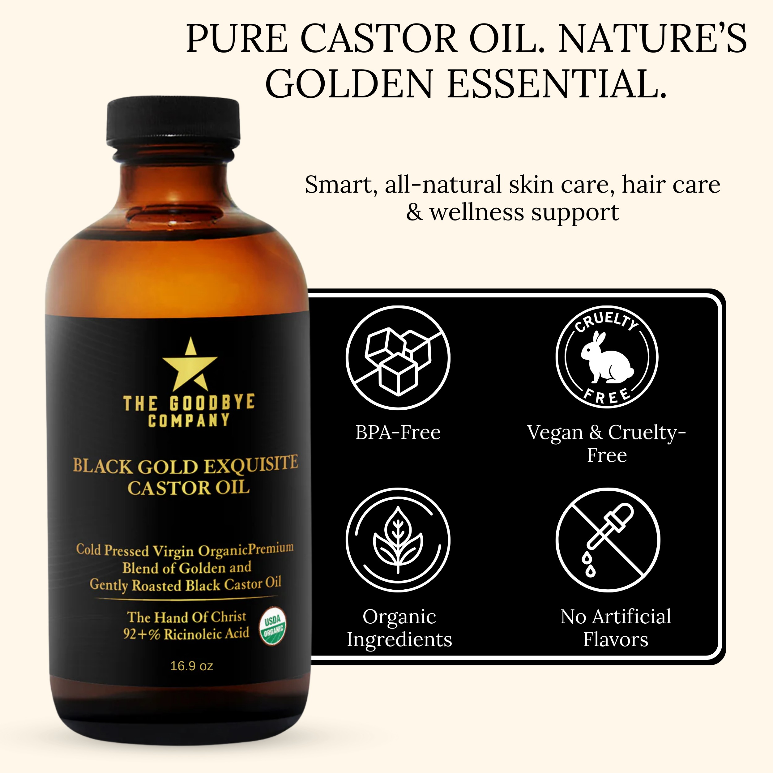 The Goodbye Company Jamaican Black and Gold Exquisite Castor Oil Blend