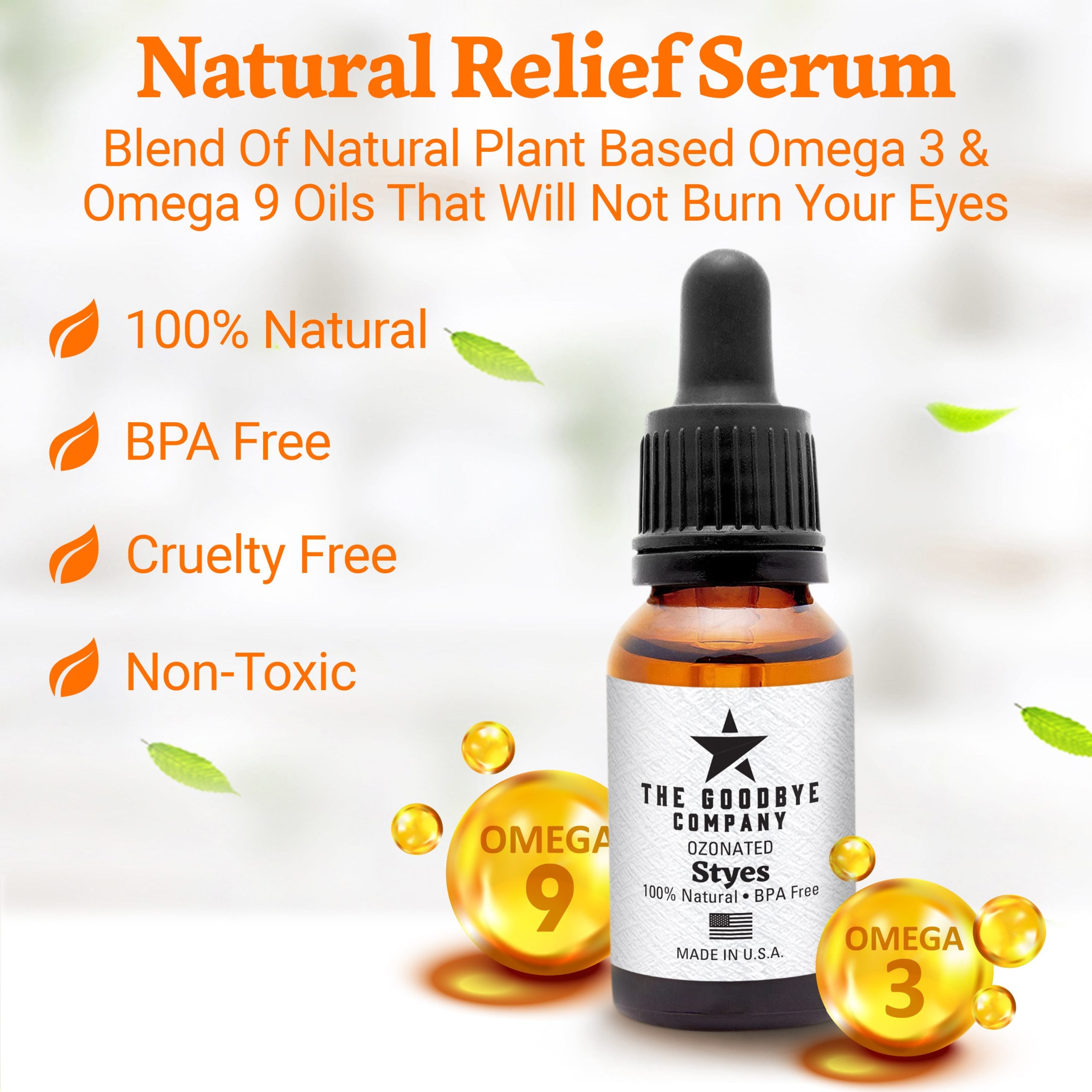 The Goodbye Company Ozonated Styes Serum for Styes, Chalazion, and Blepharitis