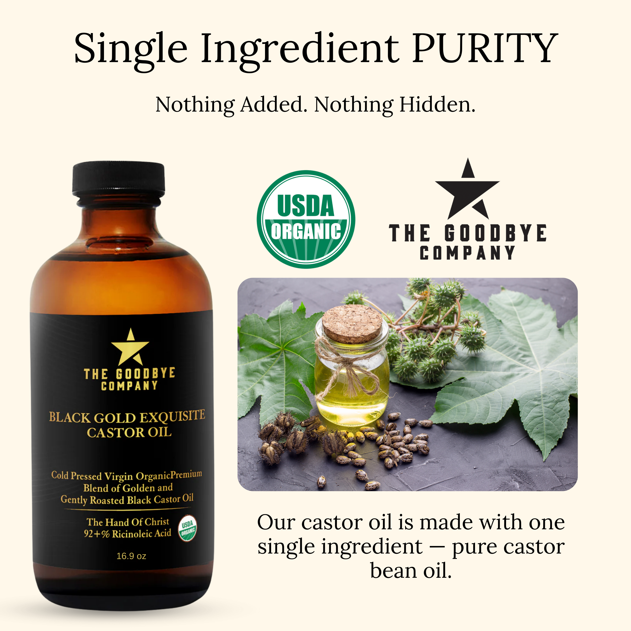 The Goodbye Company Jamaican Black and Gold Exquisite Castor Oil Blend