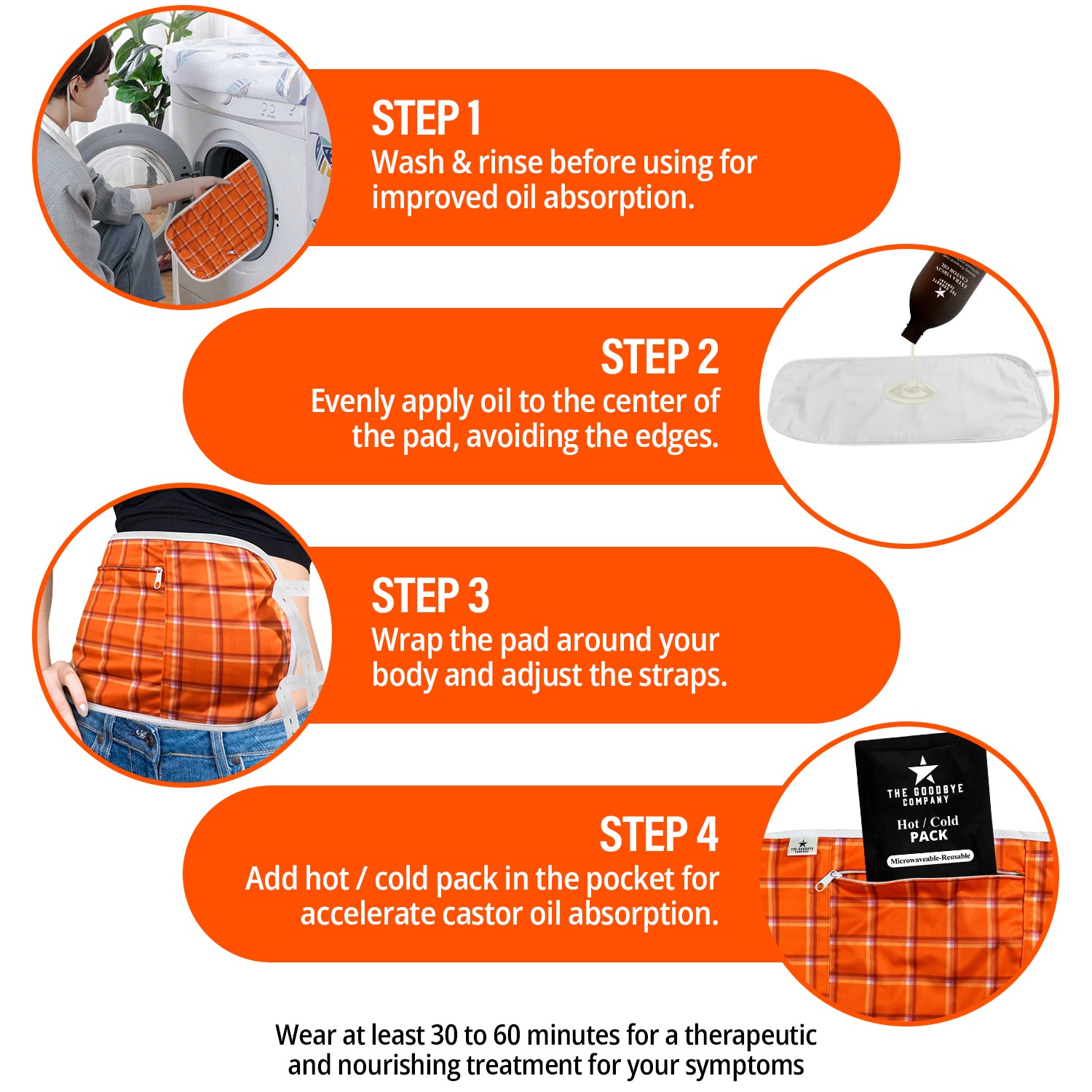 The Goodbye Company 2 Castor Oil Pack | Buy 1, Get 50% off on the 2nd item!