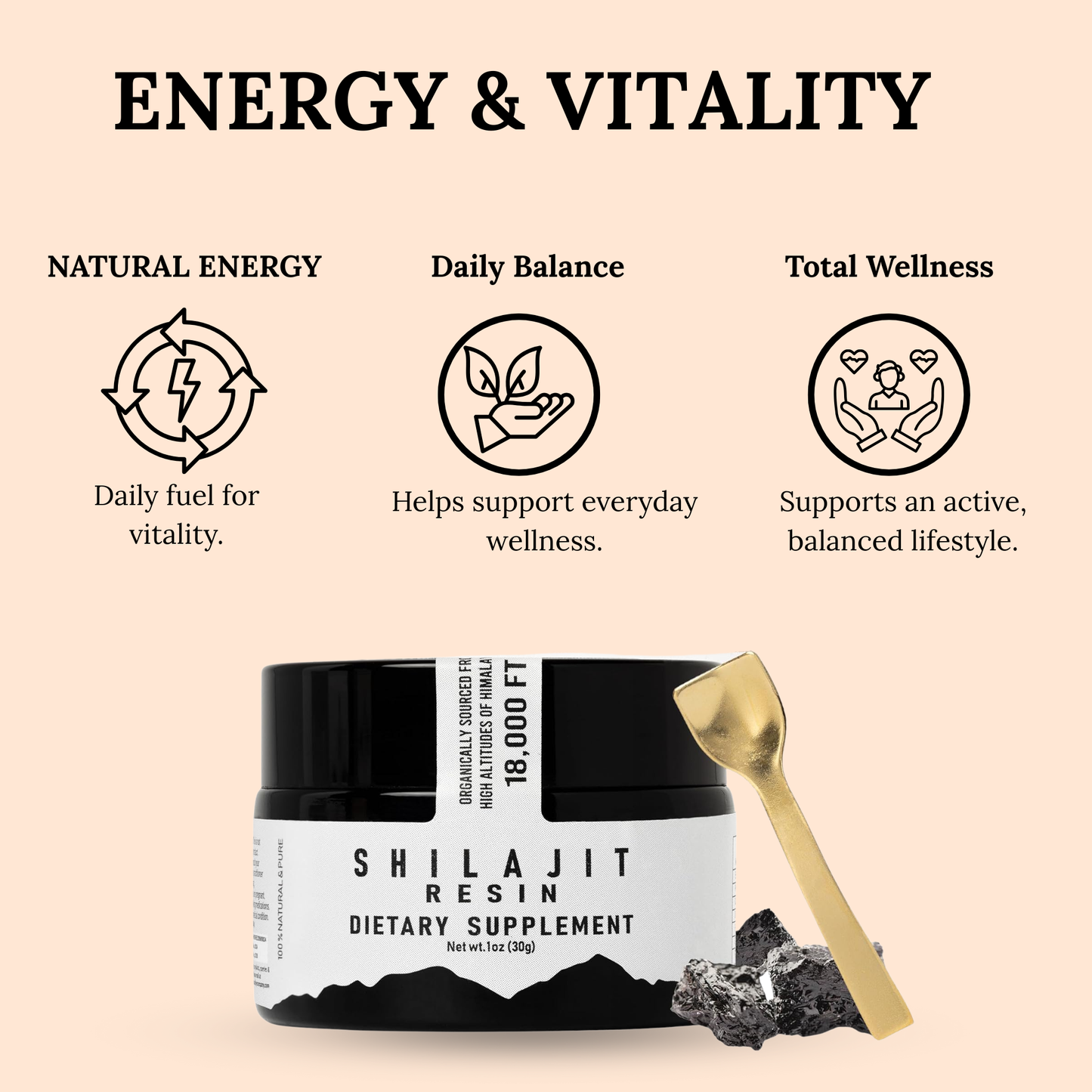The Goodbye Company Organic Himalayan Shilajit Resin