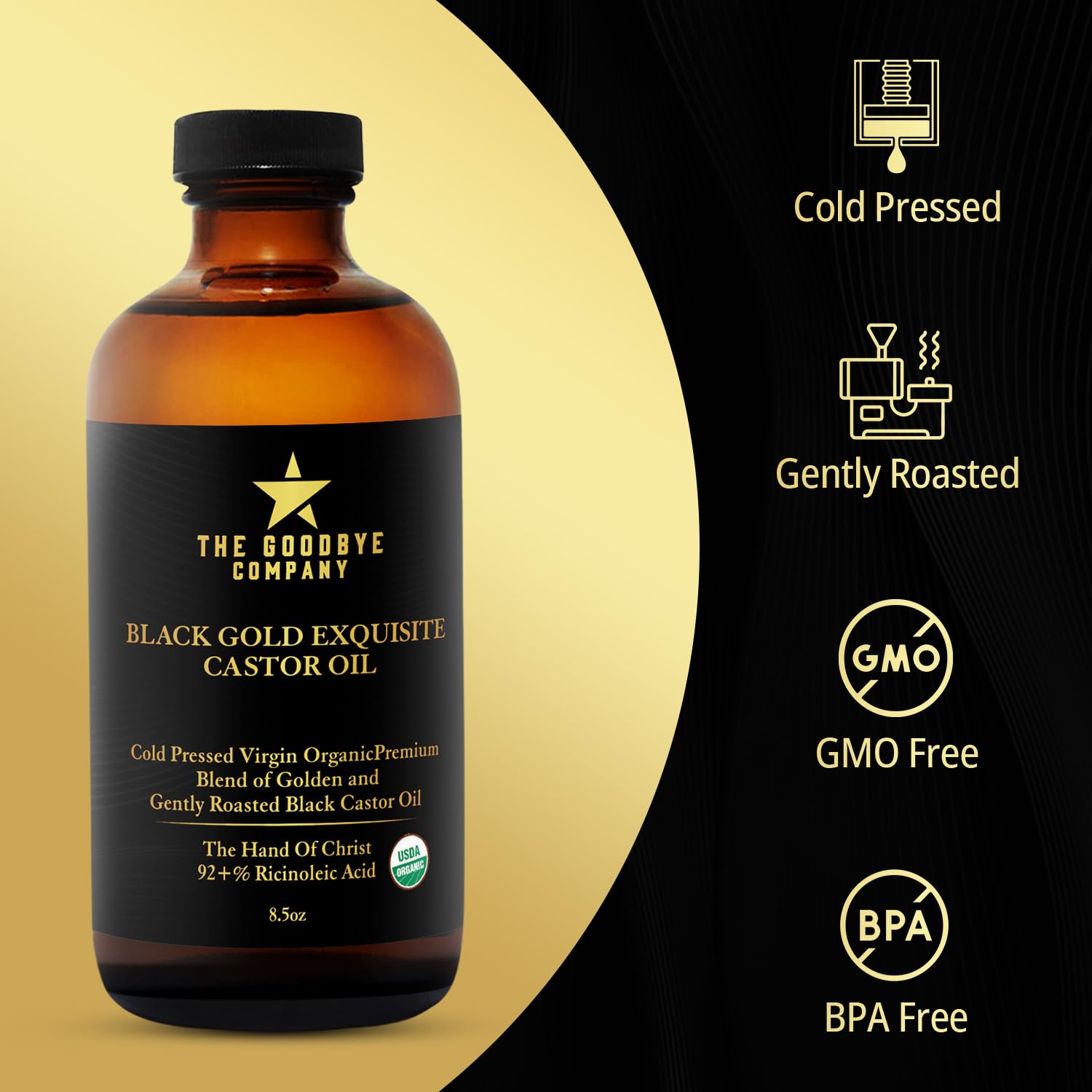 The Goodbye Company Jamaican Black and Gold Exquisite Castor Oil Blend