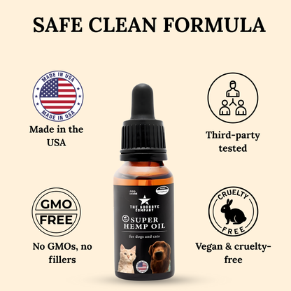 The Goodbye Company Super Hemp Oil for Dog & Cat Anxiety Relief [30ml]