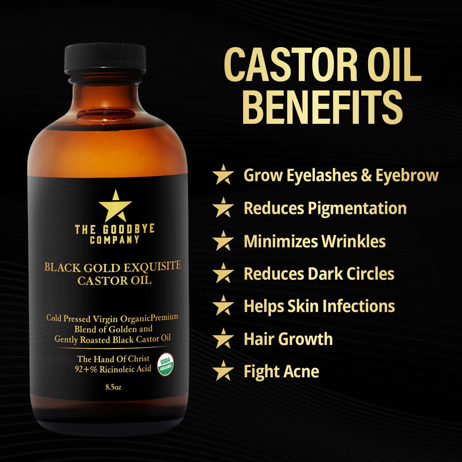 The Goodbye Company Jamaican Black and Gold Exquisite Castor Oil Blend