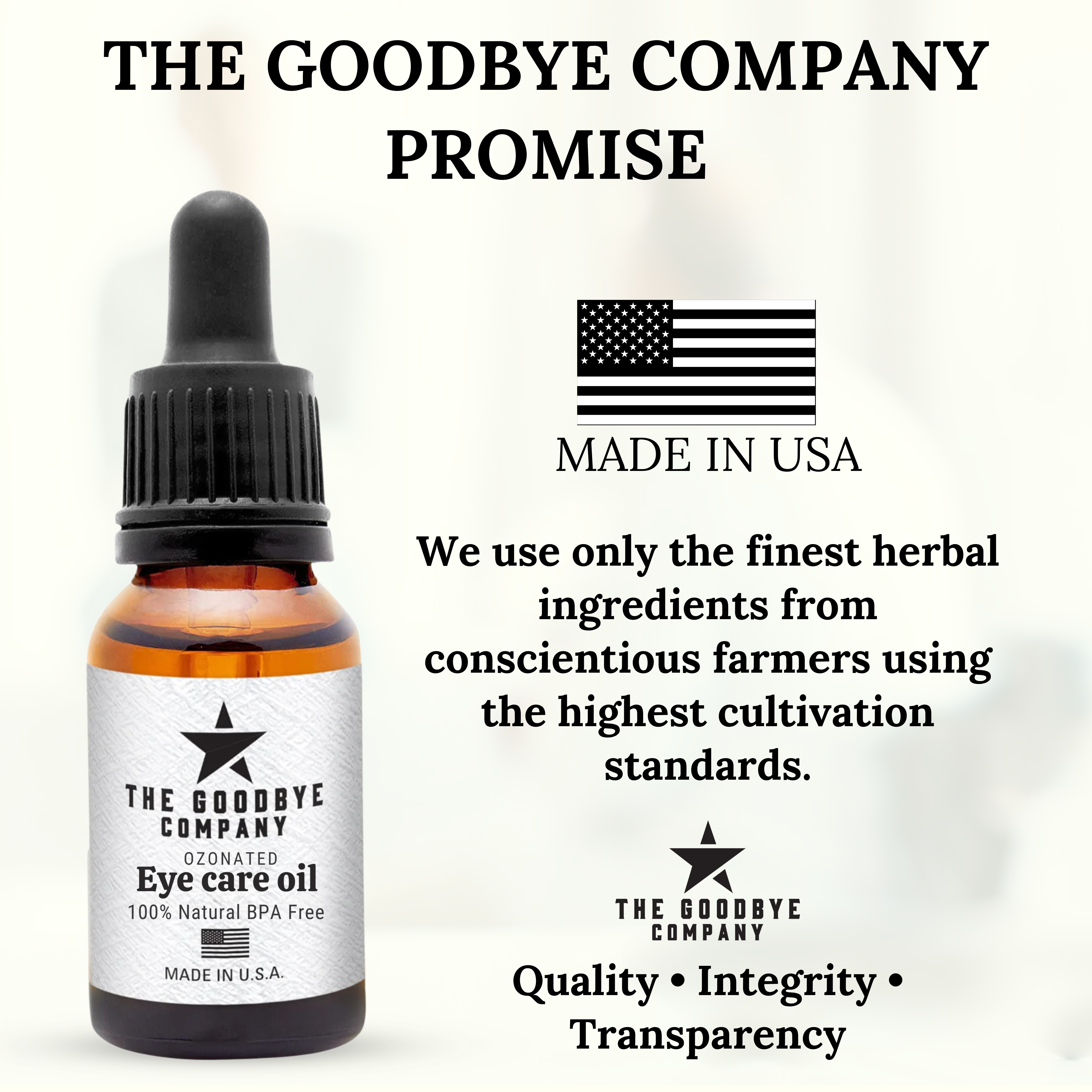The Goodbye Company Ozonated  Eye Care Oil